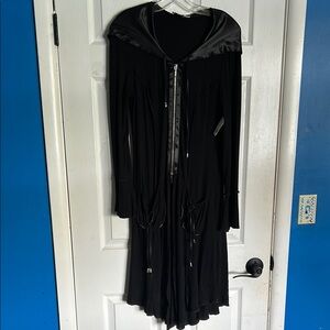 Joseph Ribkoff Black Sailor Collar Long Sleeve Soft Jacket